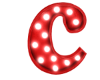Metal Letter - c