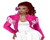 Pink White Cowboy Top