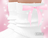 White Socks + Pink Bows