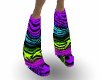 Neon Animal Print Boots