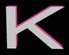 3D Colorful Letter K
