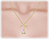 Necklace of letters T
