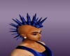 spiked rave hair blue