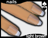 Light brown nails: pogo