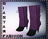 Knit Purple Boots