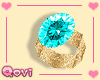Aqua Diamond Ring