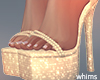 Party Sparkle Gold Heels