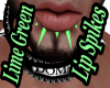 Lime Green Lip Spikes M