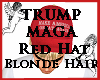 TRUMP MAGA Hat Blonde