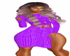 KNit Skirt Purple Rl