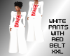 W.Pants w/Red Belt XXL