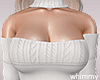 White Sweater Skirt Set