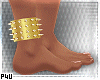-P- Gold Ankle Cuff. L/M