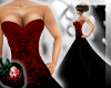 !! Red Black Ball Gown