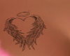 Heart Angel Chest Tatto