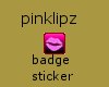 PinkLips Sticker