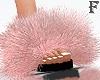 Fur slides pink 2020