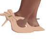 Sassy Bow Heels-Cream