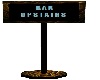 bar upstair sign