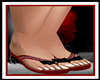 Crimson Asian Sandals