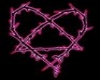 Barb wire heart