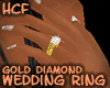 HCF Golden Diamond Ring 