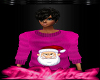 Funny santa sweater pink