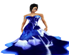 Blue butterfly dress