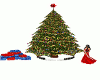 Christmas Tree w/ Train