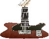 Dark brown guitar
