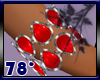 red silver armlet