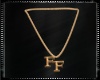 Gold FF Unisex Necklace