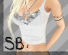 [SB] White Sparkle Tank.