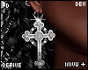 Large Silver Cross DRV