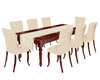 Cream Dining table for 6