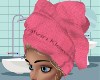 Bath Towel Head Wrap Pnk