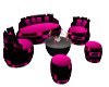 Pink n Black Couch