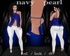 navy pearl heels