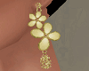 Gold Flower Jewelry Set