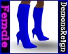 Blue Stiletto Boots