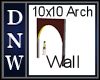 10x10 Arched Log Wall