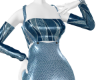 Blue Snakeskin Jumpsuit