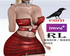 Leather Dress  Red 3 RL