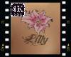 4K Custom Lilly Tattoo