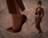 FAUVE brown heels
