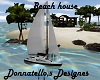 beach house sail boat