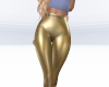 Gold Latex Capris