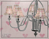 ∞ Heartful chandelier