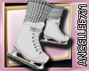 ICE SKATES W/SOCKS-BLK/W