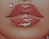 Gold Lip Pierced